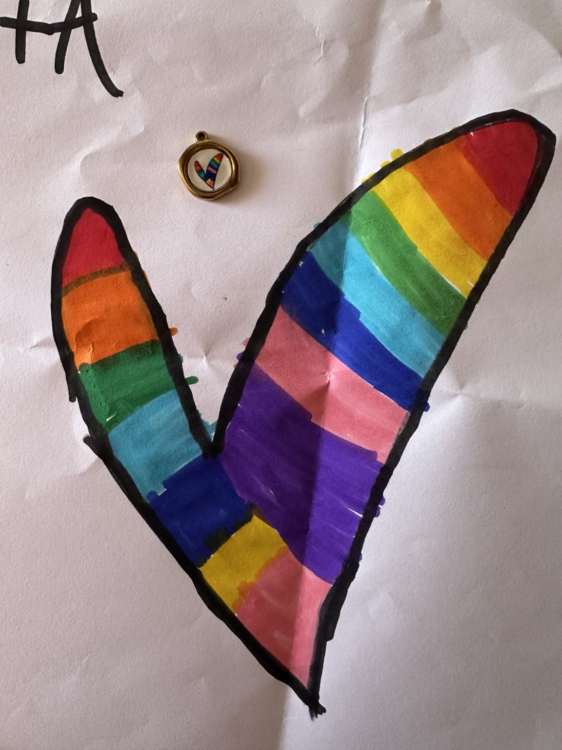 Un cuore arcobaleno da custodire